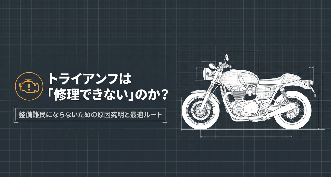 画像タイトル: 修理難民を防ぐ最適ルート 代替テキスト: 故障発生時にパニックルートに陥らず、最適な店舗へトリアージする解決ルートを示したフロー図