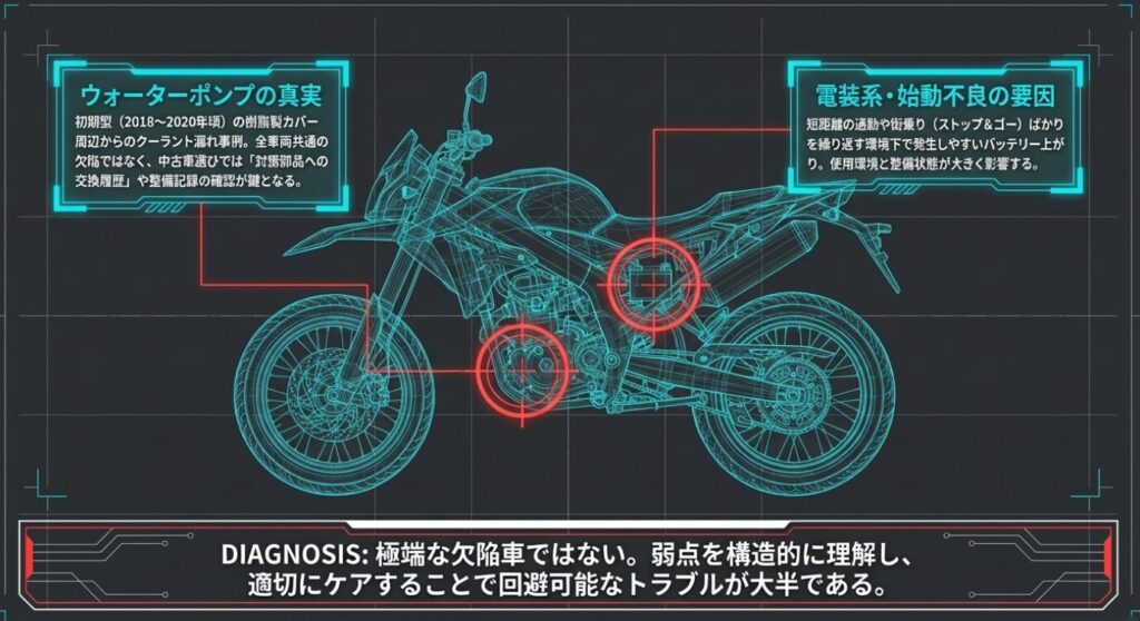 画像タイトル: 2025年モデルの進化と恩恵
代替テキスト: EURO 5+適合、フルLED化、カラーデジタルメーターなど、アプリリアRX125の2025年モデルにおけるアップデート内容とライダーへの恩恵をまとめた比較表。